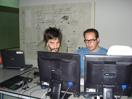Emanuele Mazza and Walter working with Gamuza  - small